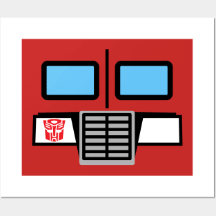 Minimalist Optimus Prime Posters and Art